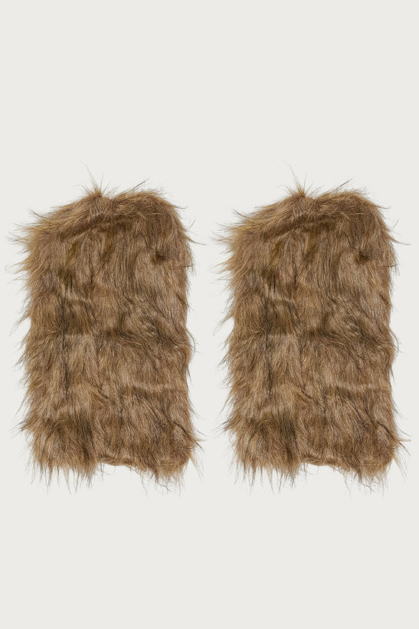 Full Moon Faux Fur Leg Warmers