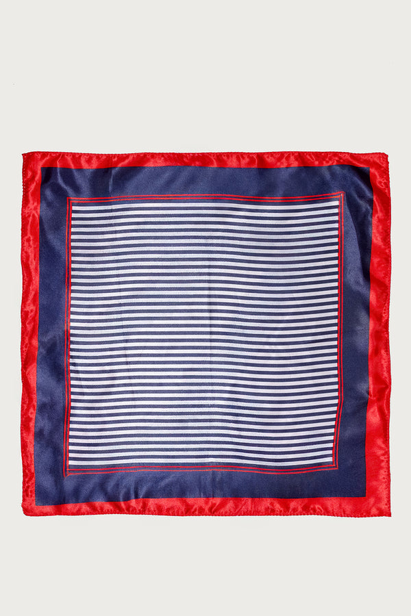 High Seas Satin Effect Striped Scarf