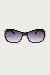 Daze Rhinestone Square Sunglasses