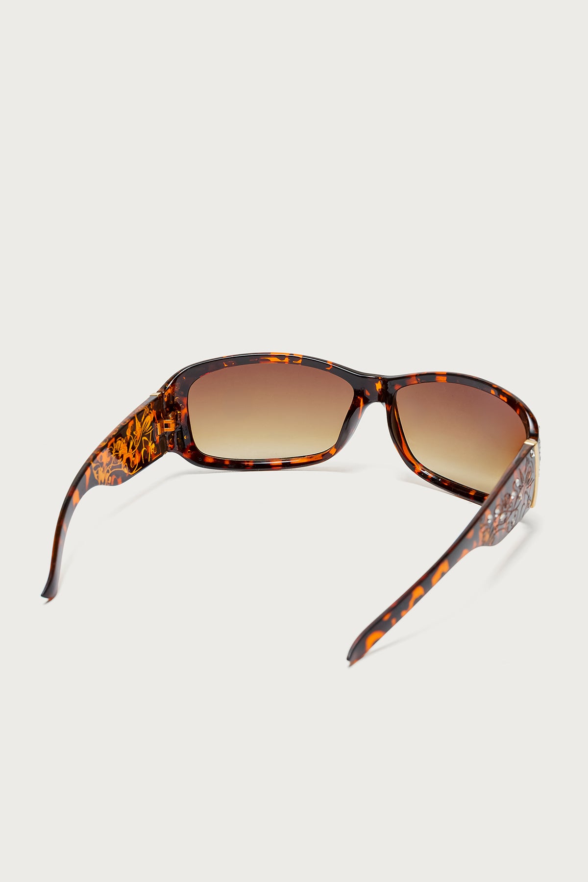 Buse Tortoise And Rhinestone Sunglasses