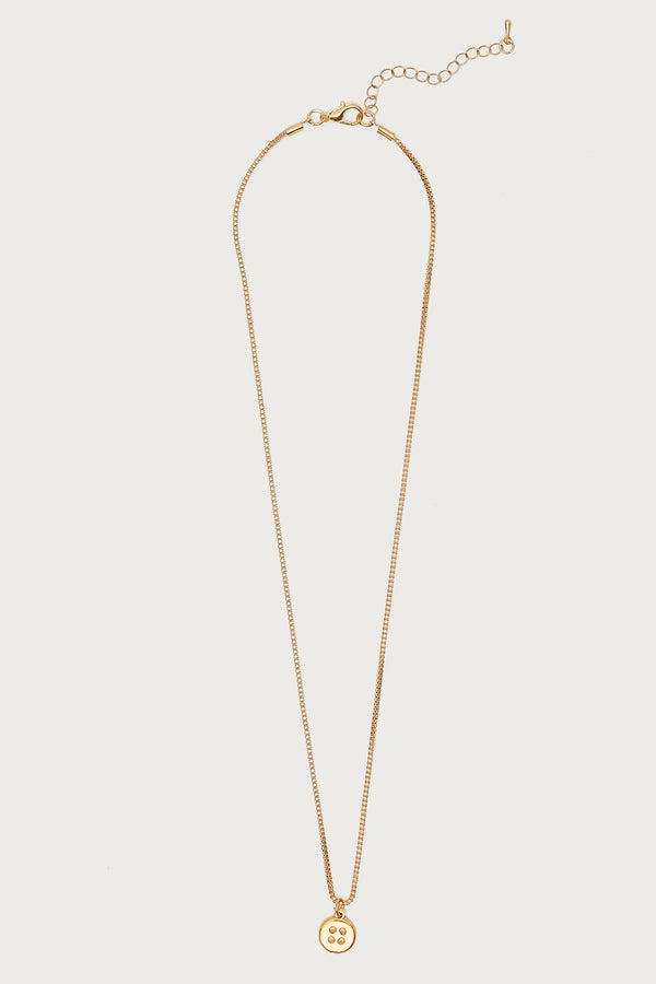 Button Charm Necklace