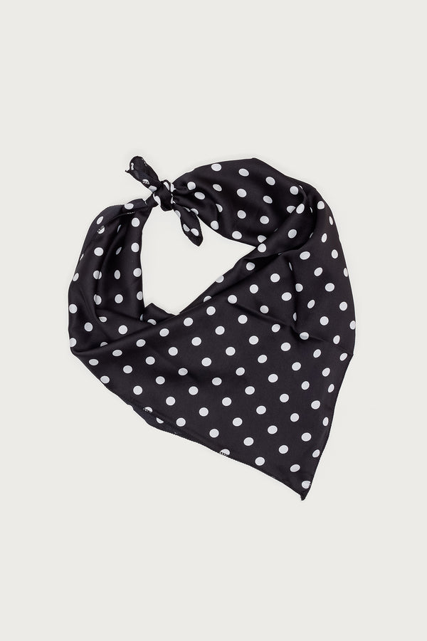 Polka Dot Satin Effect Belt