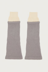 Contrast Ribbed Leg Warmers