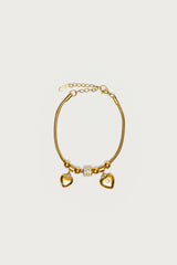 Link Heart Charm Bracelet