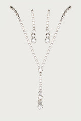 Dangled Necklace And Earrings