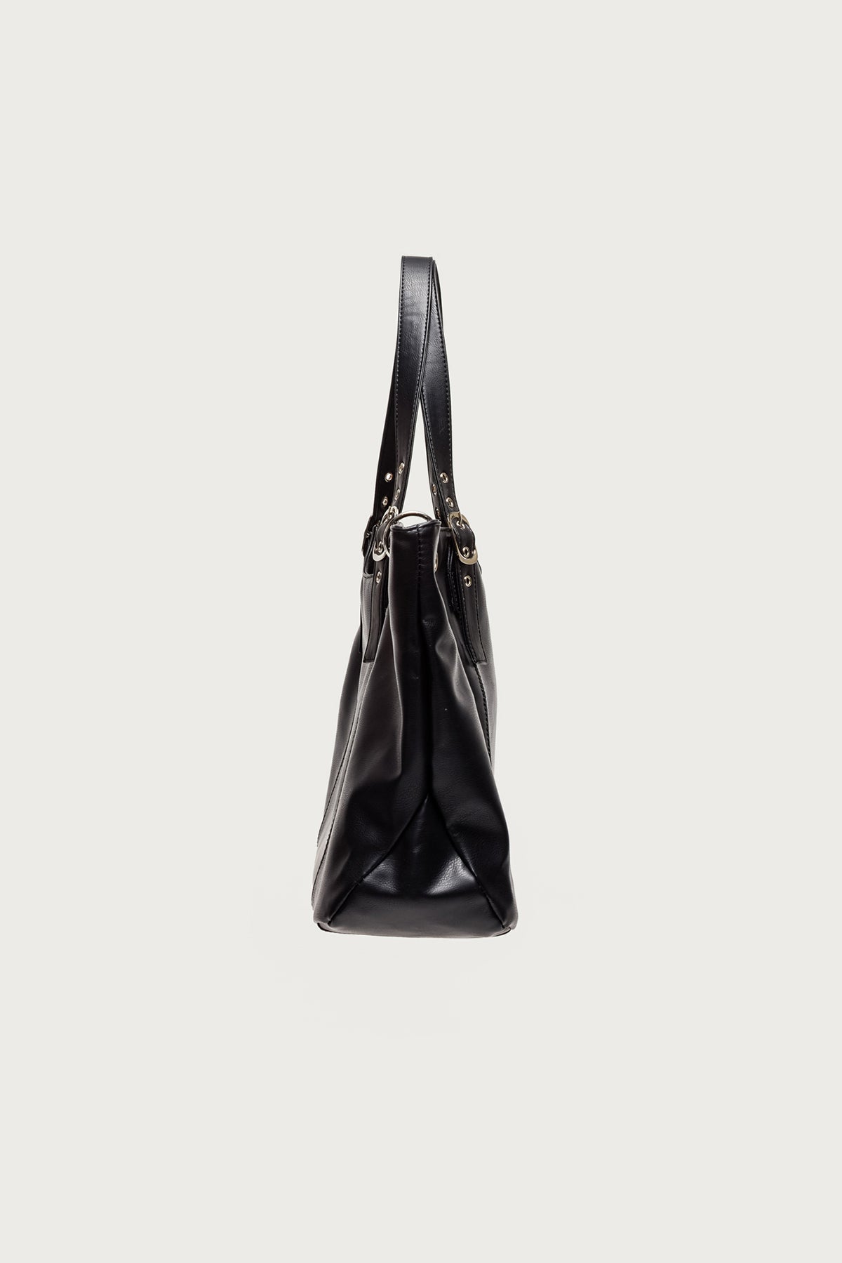 Faux Leather Grommet Bag