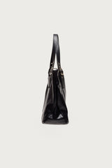 Faux Leather Grommet Bag