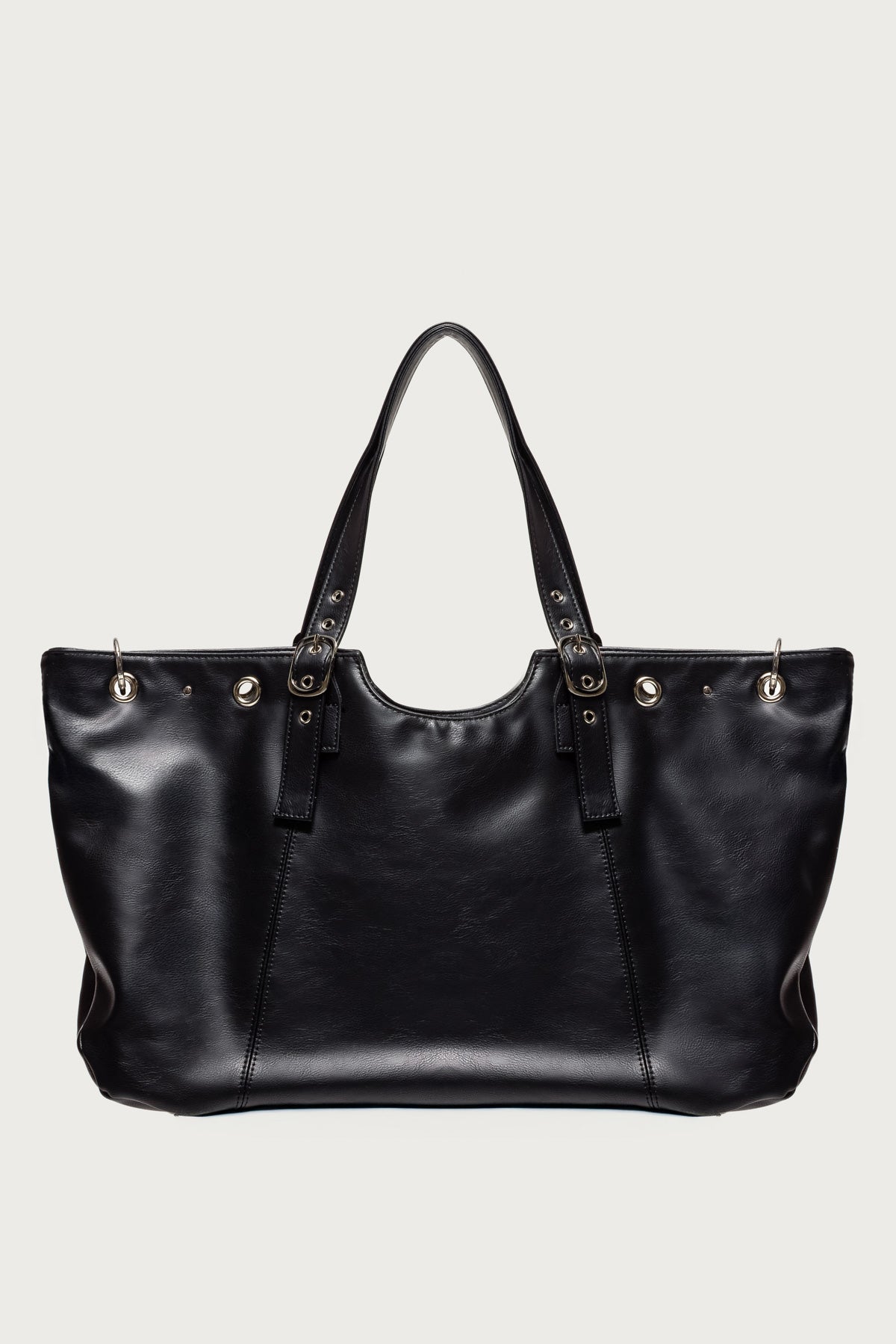 Faux Leather Grommet Bag