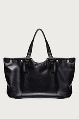 Faux Leather Grommet Bag