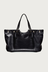 Faux Leather Grommet Bag