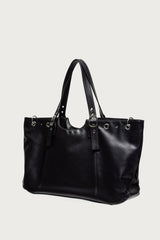 Faux Leather Grommet Bag
