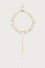 Golden Girl Layered Cascading Chain Necklace