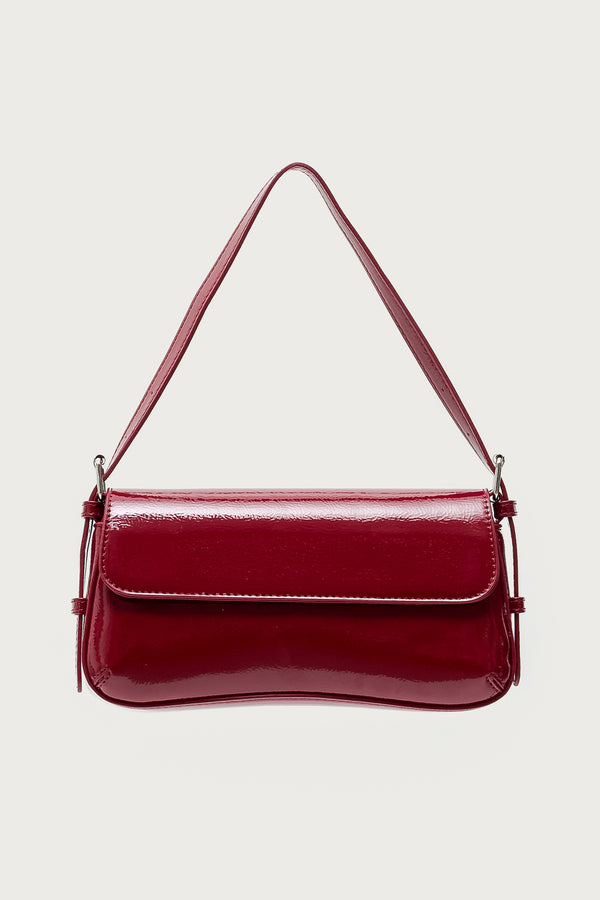Red Carpet Faux Patent Leather Bag