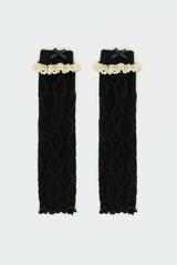 Lacey Frill Knit Leg Warmers