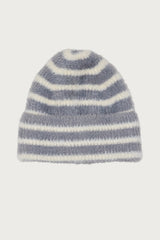 Striped Fuzzy Knit Beanie