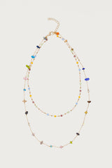 Layered Mixed Stone Necklace