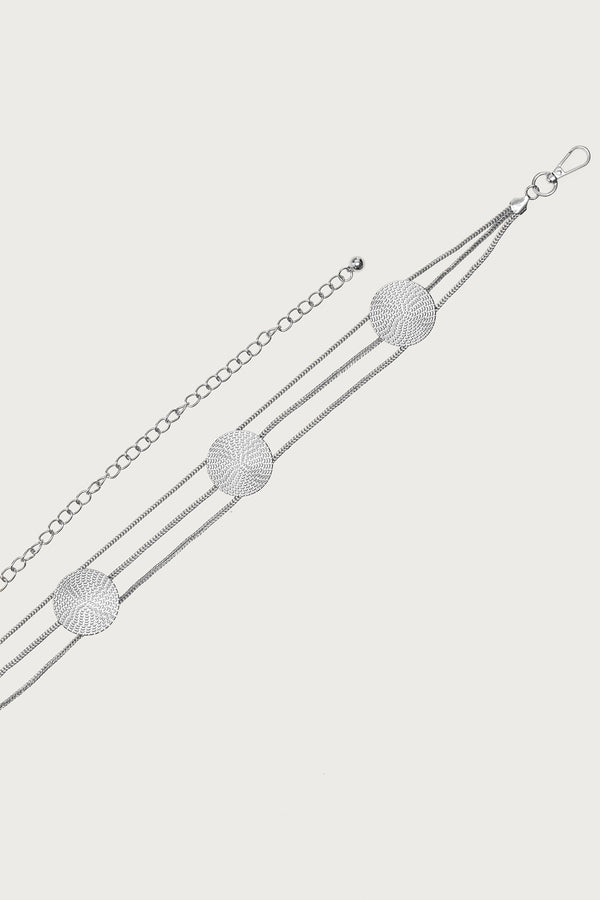 Textured Disc Triple Chain Belt