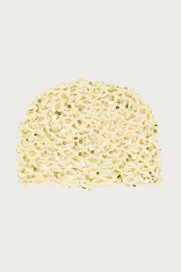 Sequin Crochet Beanie
