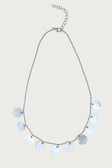 Iridescent Disc Necklace