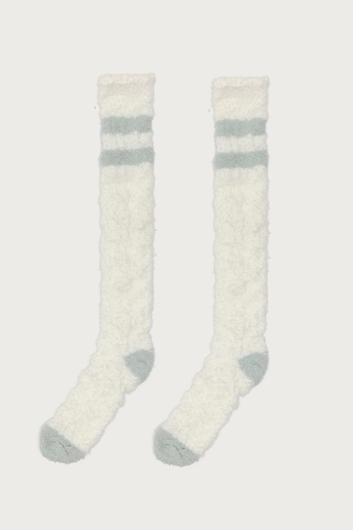 Stripey Fuzzy Scrunch Socks