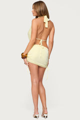 Caspia Cowl Neck Backless Top