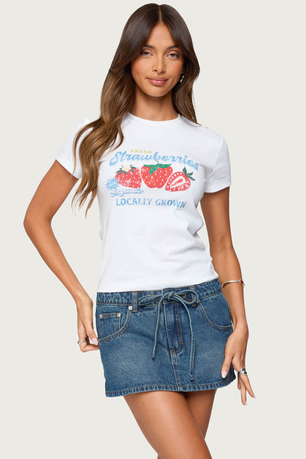 Fresh Strawberries Graphic T Shirt