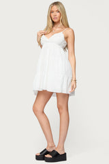 Bianca Ruffle Tiered Babydoll Dress