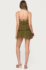 Gwynne Chiffon Ruffled Mini Dress