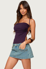 Rachey Backless Ruched Top