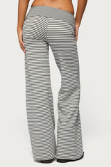Meggy Striped Foldover Pants