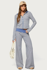 Meggy Striped Foldover Pants
