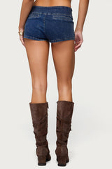 Zaida Stretchy Denim Micro Shorts