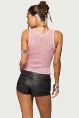 Eleora Sequin Knit Tank Top
