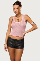 Eleora Sequin Knit Tank Top