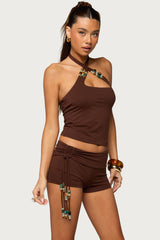 Thia Bead Halter Top