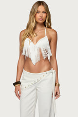 Kienna Fringed Bra Top