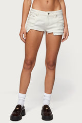 Devin Low Rise Micro Denim Shorts