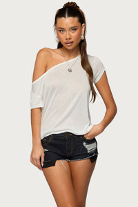 Amora Off Shoulder Sheer Top