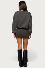 Jannah Sweatshirt Mini Dress