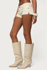 Jagger Low Rise Denim Shorts