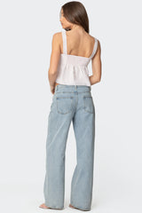 Linn Babydoll Gingham Top