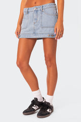Foxx Denim Mini Skirt