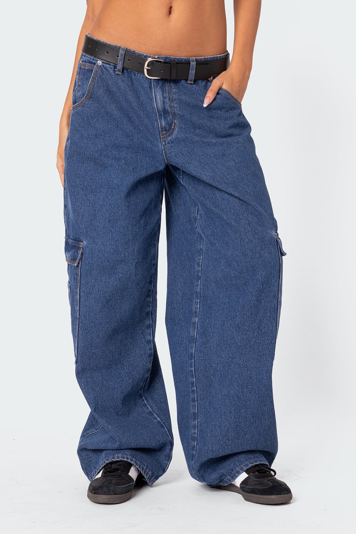 Super Baggy Oversized Belted Jeans