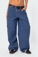 Super Baggy Oversized Belted Jeans