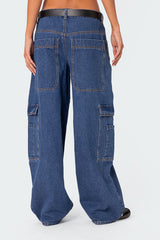 Super Baggy Oversized Belted Jeans