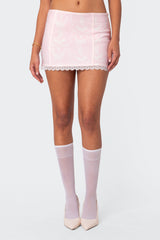 Silvie Printed Mini Skirt