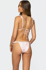Floral Ruffle Bikini Bottom