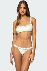 Enzo Crochet Bralette Bikini Top