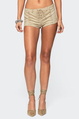Sloane Faux Suede Micro Shorts
