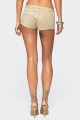 Sloane Faux Suede Micro Shorts